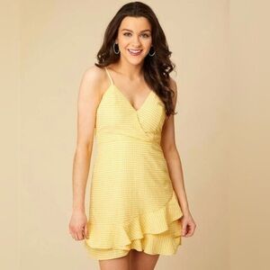 Altard state yellow gingham dress
